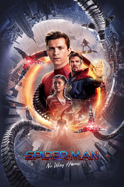 Spider-Man: No Way Home (2021) Cinematic Wall Art - Premium Movie Poster