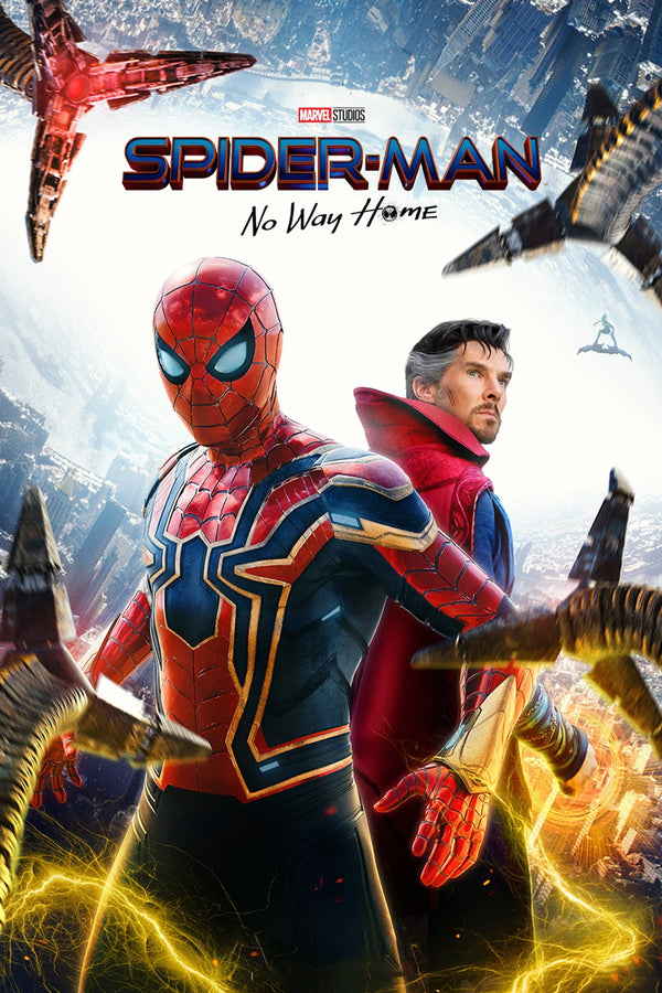 Spider-Man: No Way Home(2021) - Vintage Style Poster - Premium Movie Poster